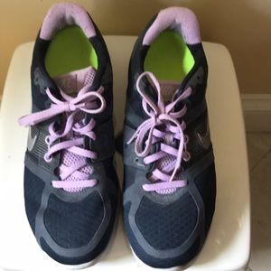 Nike Navy/Purple Sneakers; Size 10